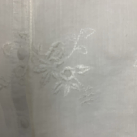 Northern Reflections Button Up, 3/4 Sleeve Gauzy 100% Cotton, Sheer, Airy - Picture 4 of 14